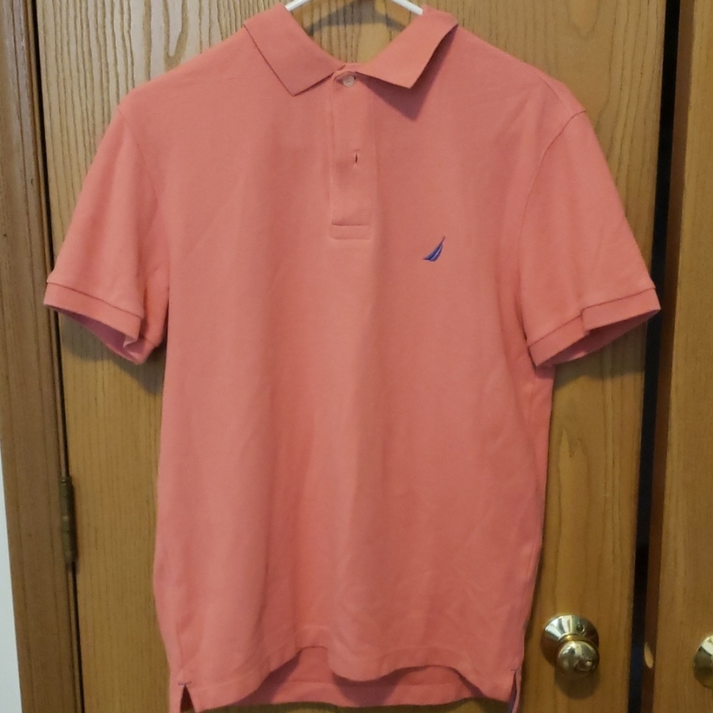 Nautica Salmon/Coral Slim Fit Polo Shirt